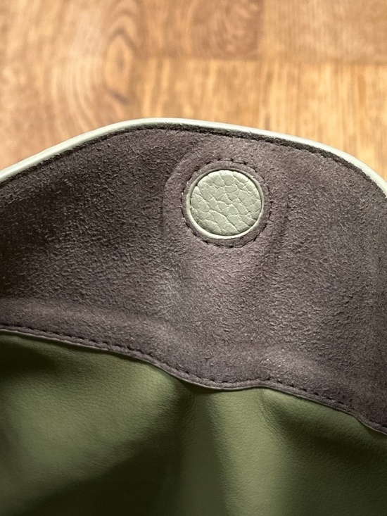 Songmont Luna Leather Crossbody Strap Mint Green Purse Bag - Picture 11 of 15